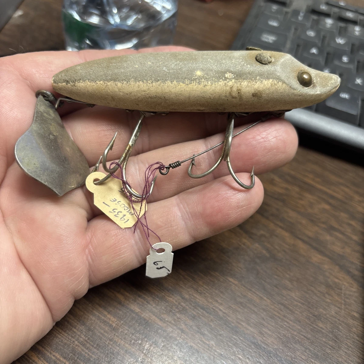 Mouse bait stick/old style rod handleセット Mouse Fishing In Vintage Fishing Lures for sale | eBay