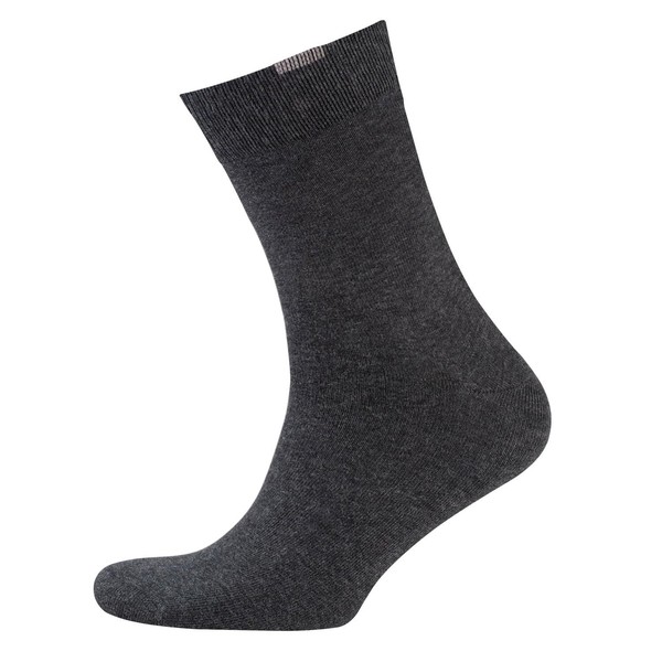 Herren Socken 3Er Pack Baumwolle Atmungsaktiv Komfortbund Anthrazit 43-46-image