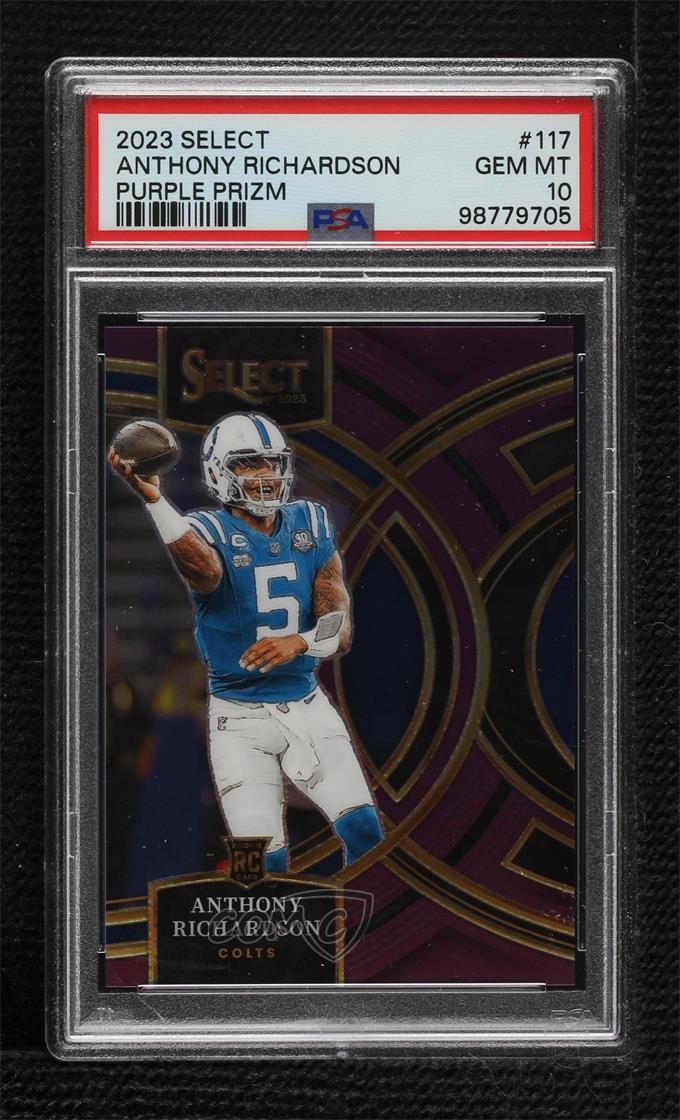 2023 Select Premier Level Purple Prizm /75 Anthony Richardson PSA 10 GEM MT v9t