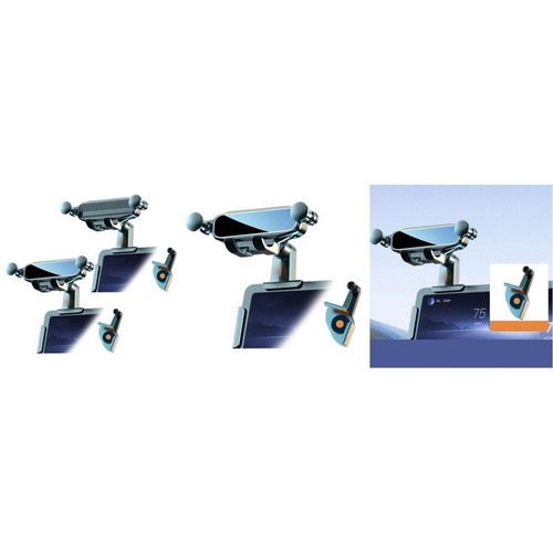 Support Téléphone Voiture Support Téléphone Auto Angle de Vision Optimal pou - Photo 11 sur 14