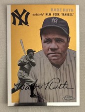 Topps 2023 Chrome Babe Ruth #312 New York Yankees Baseball Card