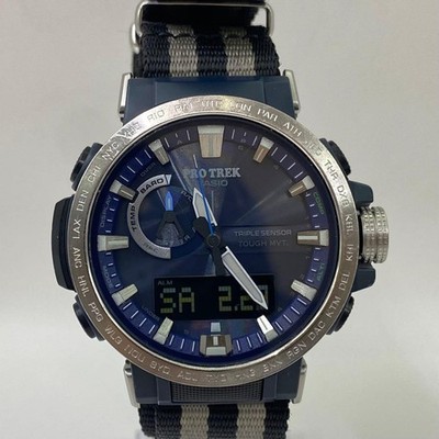 Casio Pro Trek 60-2AJF Blue Dial Solar Radio Watch