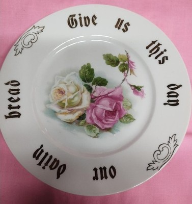 C.T. Altwasser Silesia Branded Plate ''Give Us This Day Our Daily Bread''