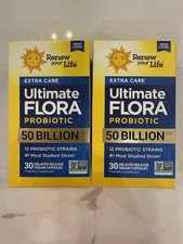 💥DEAL (2 Boxes) Renew Life Ultimate Flora Probiotic 50 Billion 30 Cap FREE SHIP