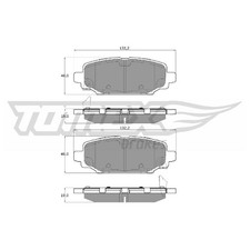 Satz Bremsbeläge Bremsklötze hinten für Jeep Wrangler 4 JL | 24247808