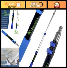 Telescopic Extension Pole 1.5-3ft | Lightweight Aluminum | Flip-Tab Lock | Metal