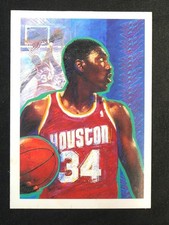 1990 NBA HOOPS Akeem Olajuwon Houston Rockets Team Checklist #364