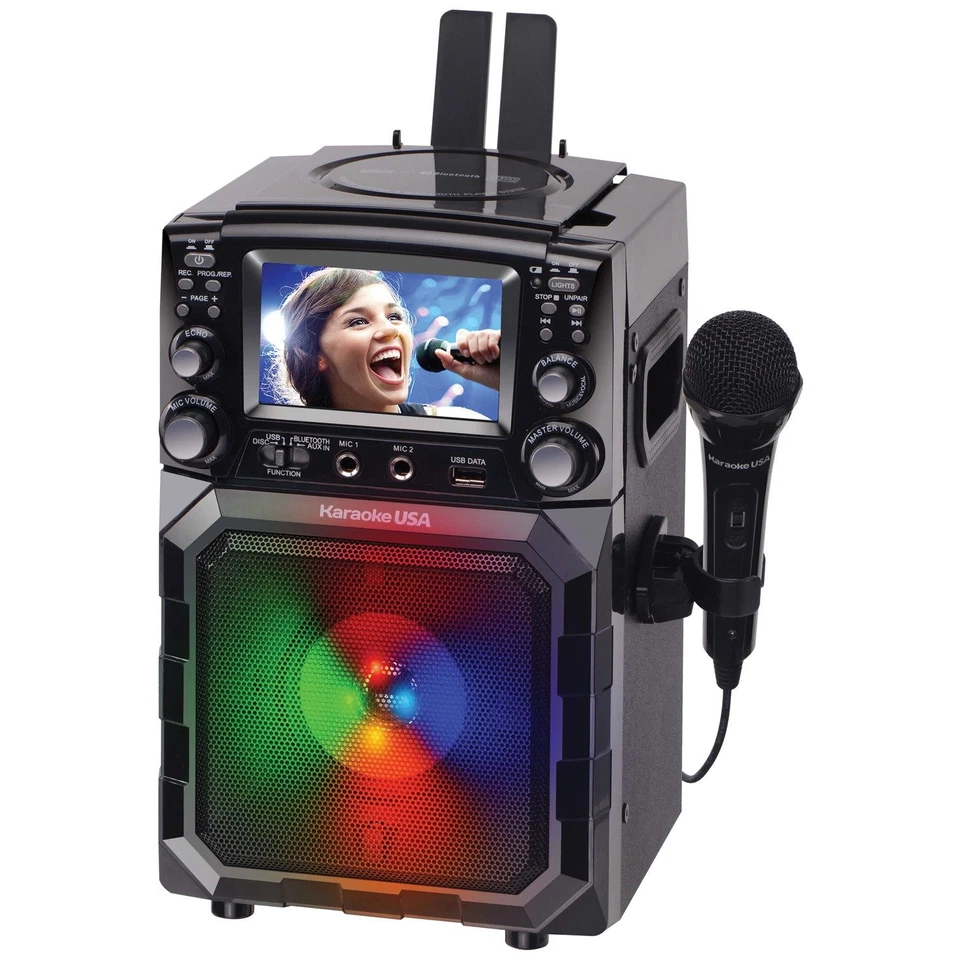 Karaoke USA Portable CDG/MP3G Karaoke Player w/ 4.3-Inch Color TFT Screen - Image 3 of 4