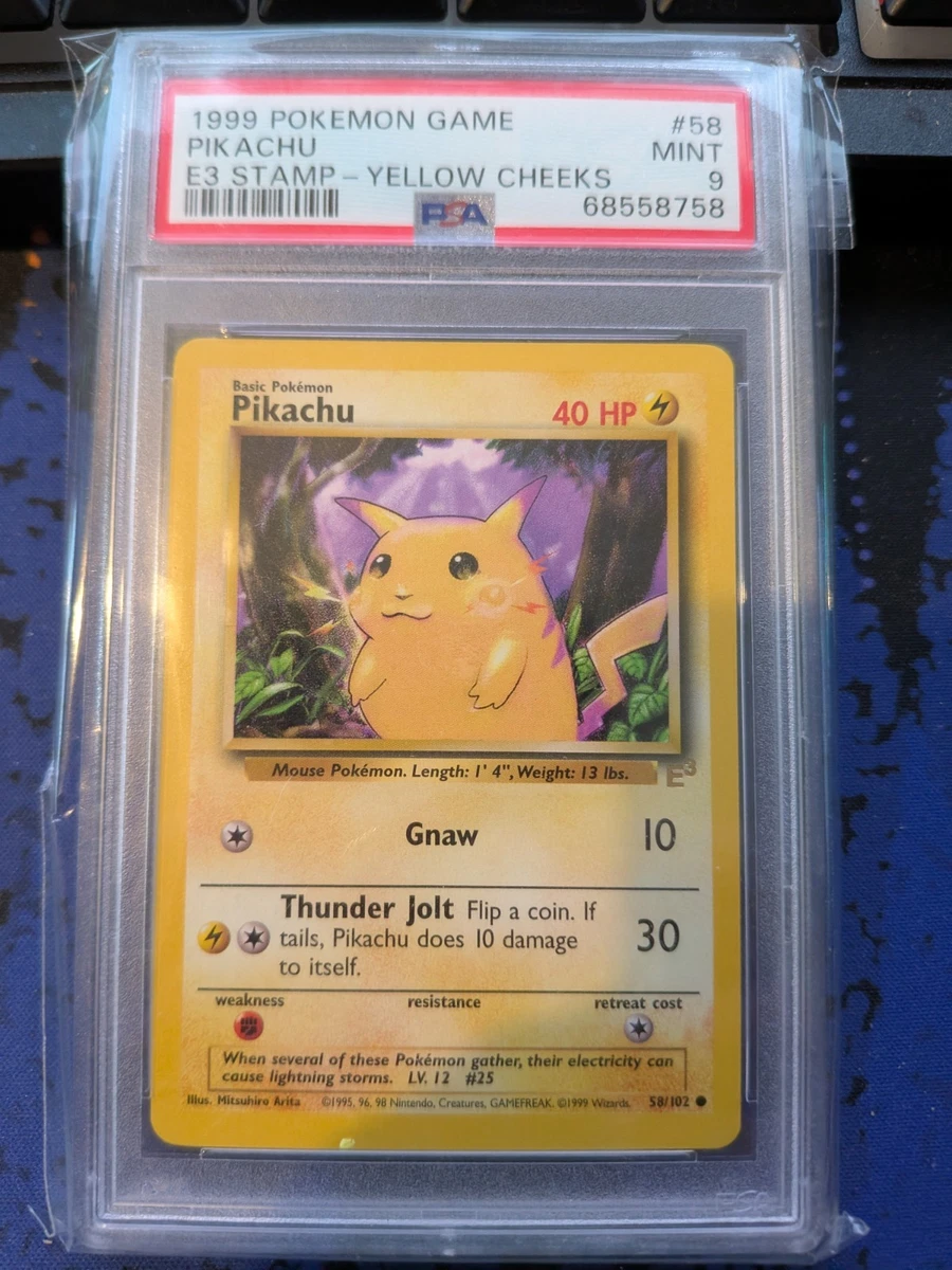 PSA9】Pikachu ピカチュウ シャドーレス イエローチーク 英語版 【公式