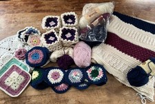 Vintage Crochet Projects To Finish Beautiful Afghan Granny Squares Yarn Lot