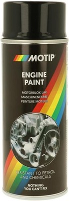1 x Motip Maschinenfarbe Spray Schwarz Glänzend 400ml 04092 Motor Lack Glanz 