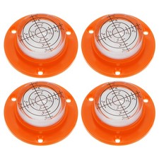 4pcs High Precision Horizontal Bubble Level 49x16.5mm Bull's-Eye Level, Orange