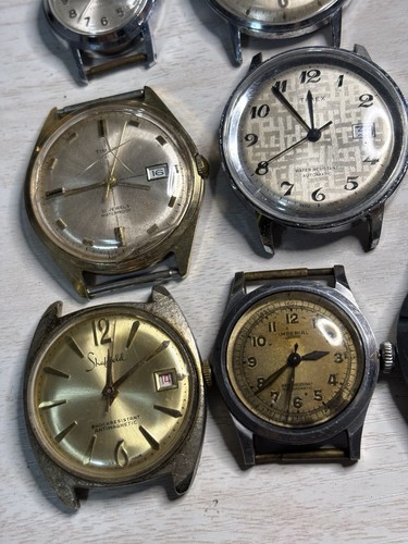 TEILE REPARATUR Vintage Uhren Konvolut 13 Uhren AS IS Sachsen Timex Cyma Imperial + - Bild 7 von 12