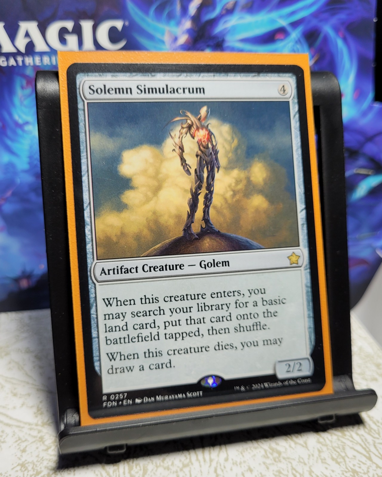 MTG Foundations Solemn Simulacrum 257, NM, Regular, Pack Fresh, Ships Quickly