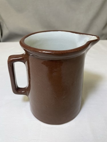 Vintage Weller Pottery Redware Brown Milk Syrup Glazed Pitcher 6” - Picture 2 of 8