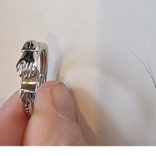 Hinged Clasped Hands Ring Size 8