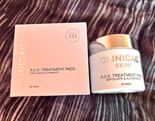 CLINICAL+ SKIN A.C.E. Exfoliant Treatment Pads, Exfoliate & Illuminate 60