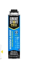 Great Stuff Pro Window And Door 20oz Spray Indoor/outdoor Spray Foam.