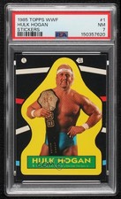 1985 Topps WWF Stickers Hulk Hogan #1 PSA 7