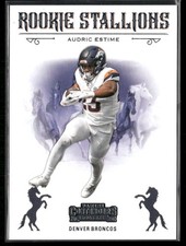 2024 Panini Contenders #22 Audric Estime Rookie Stallions