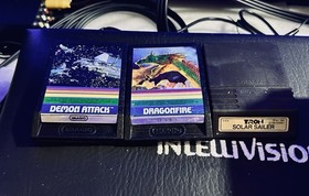 INTELLIVISION 8 GAME LOT GAMES 5 BOXED+3 CARTS TRON SOLAR SAILER+DEMON ATTACK +
