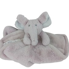 Oeko-Tex Elephant Lovey Lilac Soft Security Blanket Plush Eco-Green Baby Toy