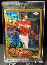 2023 Topps Chrome Logofractor Matt Olson Gold Refractor 19/50 Braves #163