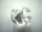 Echter, wasserklarer HERKIMER DIAMANT Doppel-Kristall