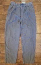 VTG Liz Wear Womens Pleated Highwaist Baggy Leg Trouser Pants Sz 10 Runs Small 