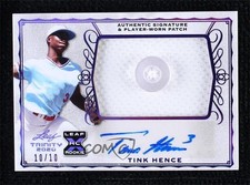 2020 Leaf Trinity Patch Auto Purple 10/10 Tink Hence #PA-TH1 Patch Auto 0j81