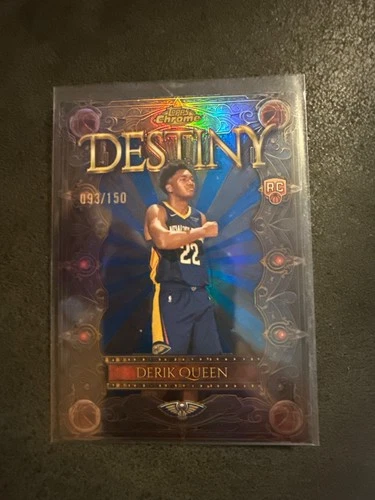 2025 Topps Chrome Derik Queen Refractors Blue (RAW)