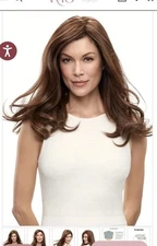 Top Form French By Jon Renau 18" Remy Human Hair Topper Hairpiece Brown 6RN