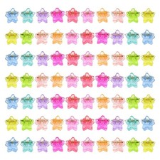 100 Pcs Mini Star Hair Clip Sparkly Colorful Hair Barrettes Tiny Cute Jaw Cli...