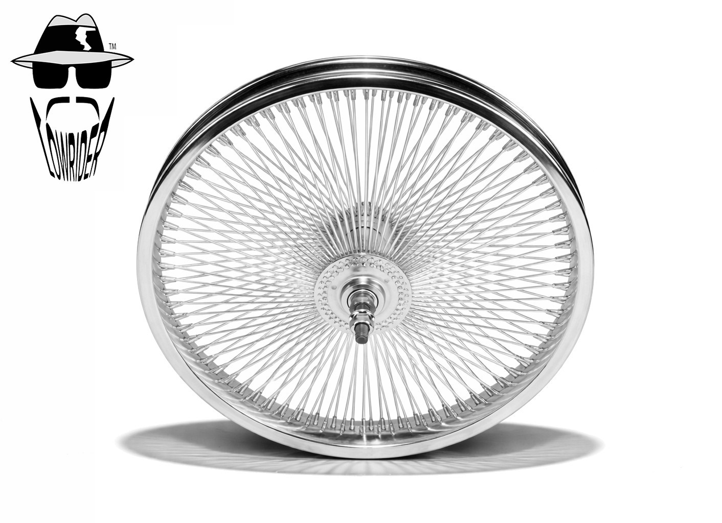 ORIGINAL LOWRIDER 16&rdquo; Chrome Front Bicycle Wheel 144 Spoke Dayton Rim 3/8 Axle.