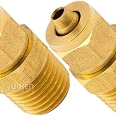 1/4'' NPT (Male) Compression Fitting for 1/4'' OD tubes for Train/Air Horn  2 Pack