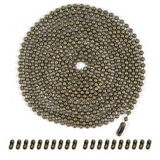 Ceiling Fan Pull Chain Extension, Bronze 120 Inch,Proof Beaded Ball Design