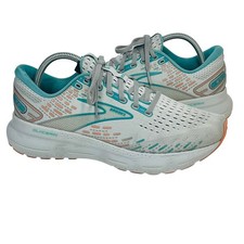 Brooks Glycerin 20 Running Shoes Women's 10B Grey Teal Cushioned Sneaker Running