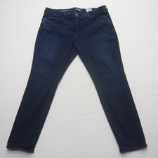 NYDJ Not Your Daughters Jeans Ami Skinny Ankle 14 Dark Wash Stretch Denim