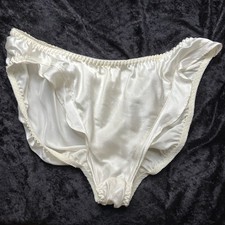 Vintage Victoria s Secret Silk Satin Flutter Bikini Panty
