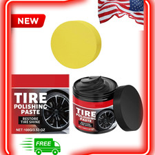 New Tire Shine with Sponge 100g Wheel Tire Co...