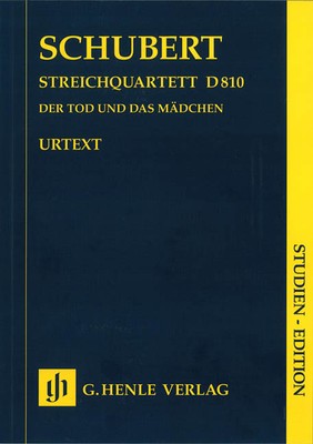 Study Score Schubert String Quartet D Minor D 810 Music Henle Urtext 7x10 Book