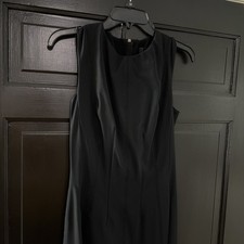 Dolce & Gabbana Sleeveless Sheath Dress Size 42 US 10 Black Structured Tyral-New