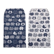  2pcs Fabric Book Cover, Reusable Cloth Book Protector, Vintage Artistic Cloth