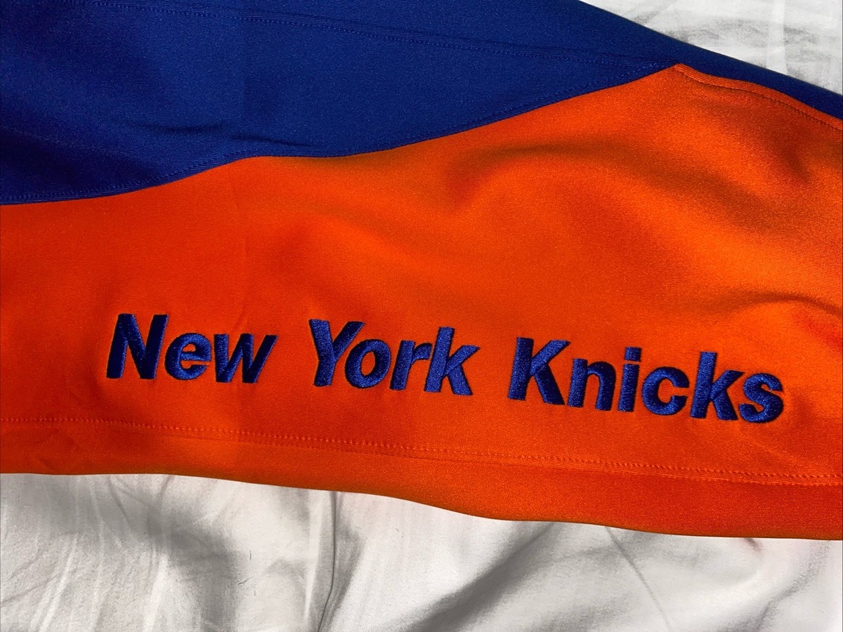 New York Knicks Nike Authentic Showtime Blue Orange Pants Size