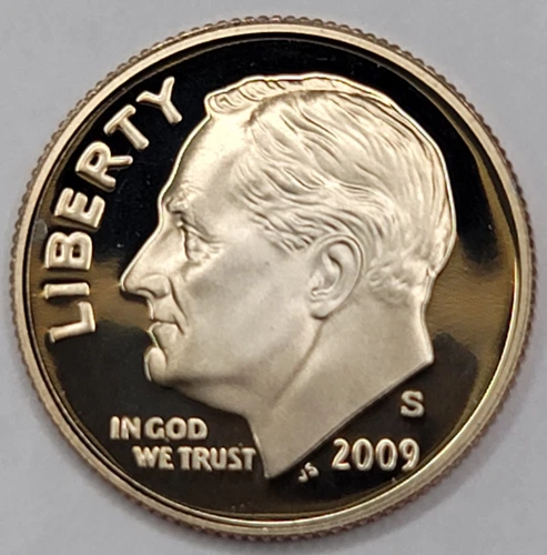 2009-S Roosevelt Dime Proof — photo from the most recent tracked eBay sale