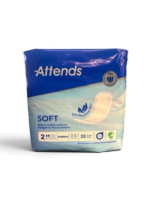 Attends Soft 2 Normal Einlagen bei Blasenschwäche 4x30 Stück = 120 Stück