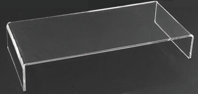 T'z Tagz 3mm Thick 3 Inches High Clear Acrylic Riser Display Stands Packs of 12