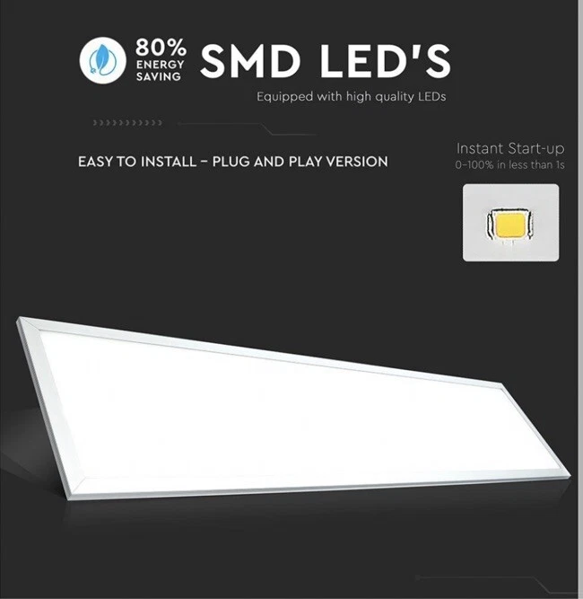 V-TAC Pannello LED 29W 120LM/W 1200*300mm 4000K - Immagine 3 di 4