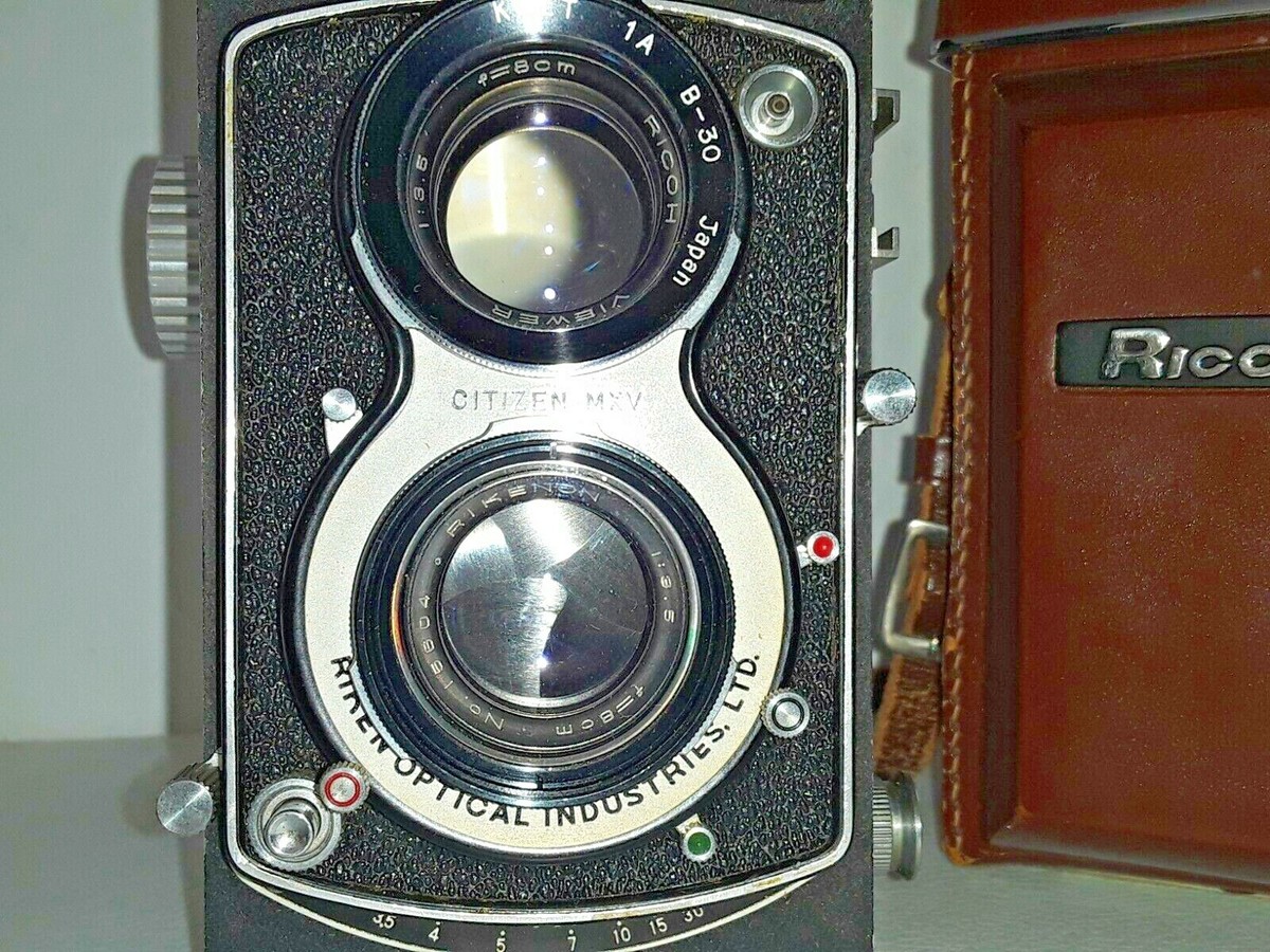 1955 JAPAN RIKEN RICOHFLEX DIA 80mm F/3.5 1:3.5 6X6 TLR 120 FILM