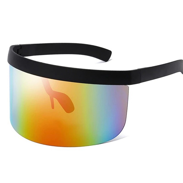 SHIELD Eye Face Cover Sunglasses Sun Glasses Big Frame Shield Visor
